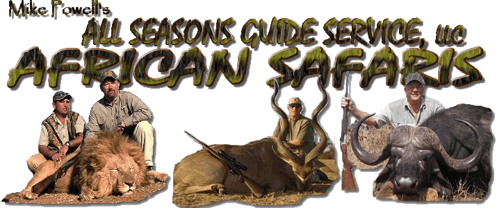 Hunt South Africa With All Seasons Guide Service African Safaris Hunting Gallery