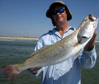 Surf Fishing at it's best Nice Speckled Trout