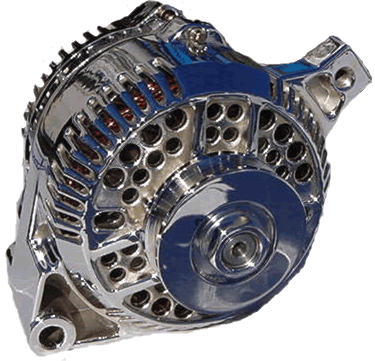 Upgrade Your Older Ford 1G and 2G Alternator With This New Style 3G 100 Amp Chrome Alternator.