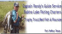 Captain Randy's Guide Service Fishing For Trophy Trout, Red Fish & Flounder, Fishing The Sabine Lake Area.