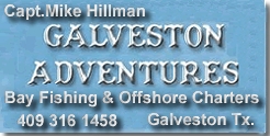 Capt. Mike Hillman, USCG licensed, has fished the entire Texas Coast for the past 30 years. Let's Go Fishing...On the Whitehawk.