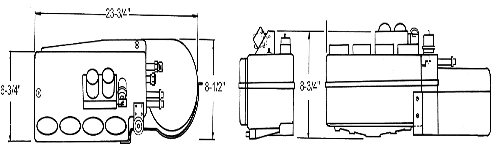 Click Here for a larger Line Drawing Of The Elite Deluxe Evaprator .
