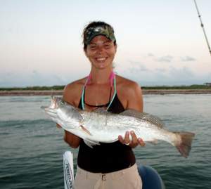 Port O' Connor Texas Wade Fishing the Shallow Water Bay Systems for Speckled Trout with Artificial Bait.