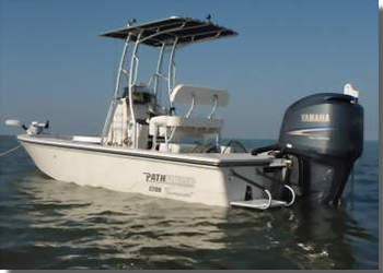 Captain Lynn Smith  Uses A 22 FT. Pathfinder Shallow Water Fishing Boat, Powerd By A Yamaha 250-HP Four Stroke Outboard. 